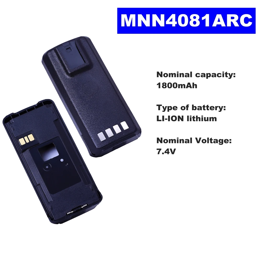 7.4V 1800mAh LI-ION Radio Battery MNN4081ARC For Motorola Walkie Talkie CP1200/1300/1660/185 EP350 Two Way Radio
7.4V 1800mAh LI-ION Radio Battery MNN4081ARC For Motorola Walkie Talkie CP1200/1300/1660/185 EP350 Two Way Radio