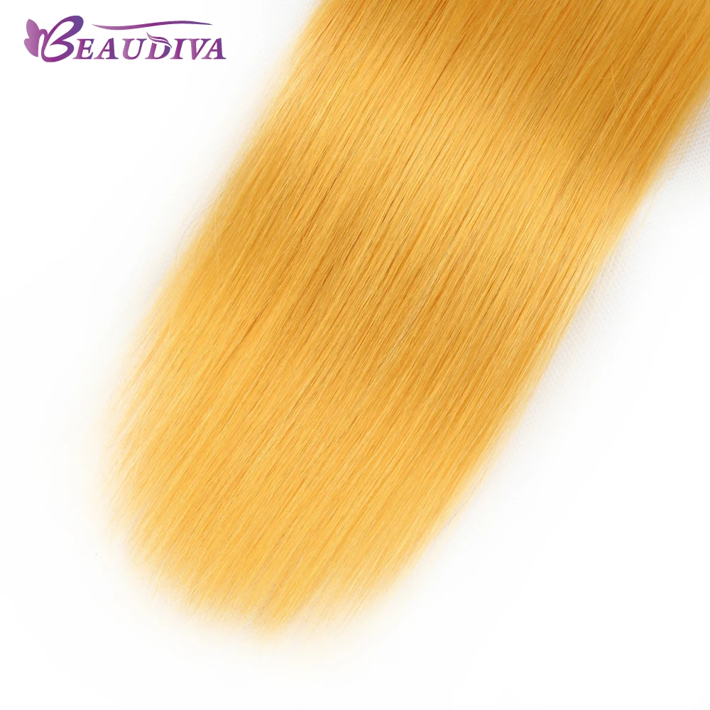 Beaudiva перуанские прямые пучки волос с закрытием 3 шт. человеческие волосы