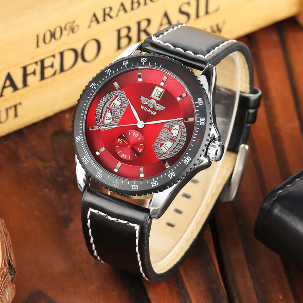 2019 Hot Mechanical Watch Fashion Leisure Watches Men Leather Strap Black Simple automatic mechanical watch men horloges mannen
2019 Hot Mechanical Watch Fashion Leisure Watches Men Leather Strap Black Simple automatic mechanical watch men horloges mannen