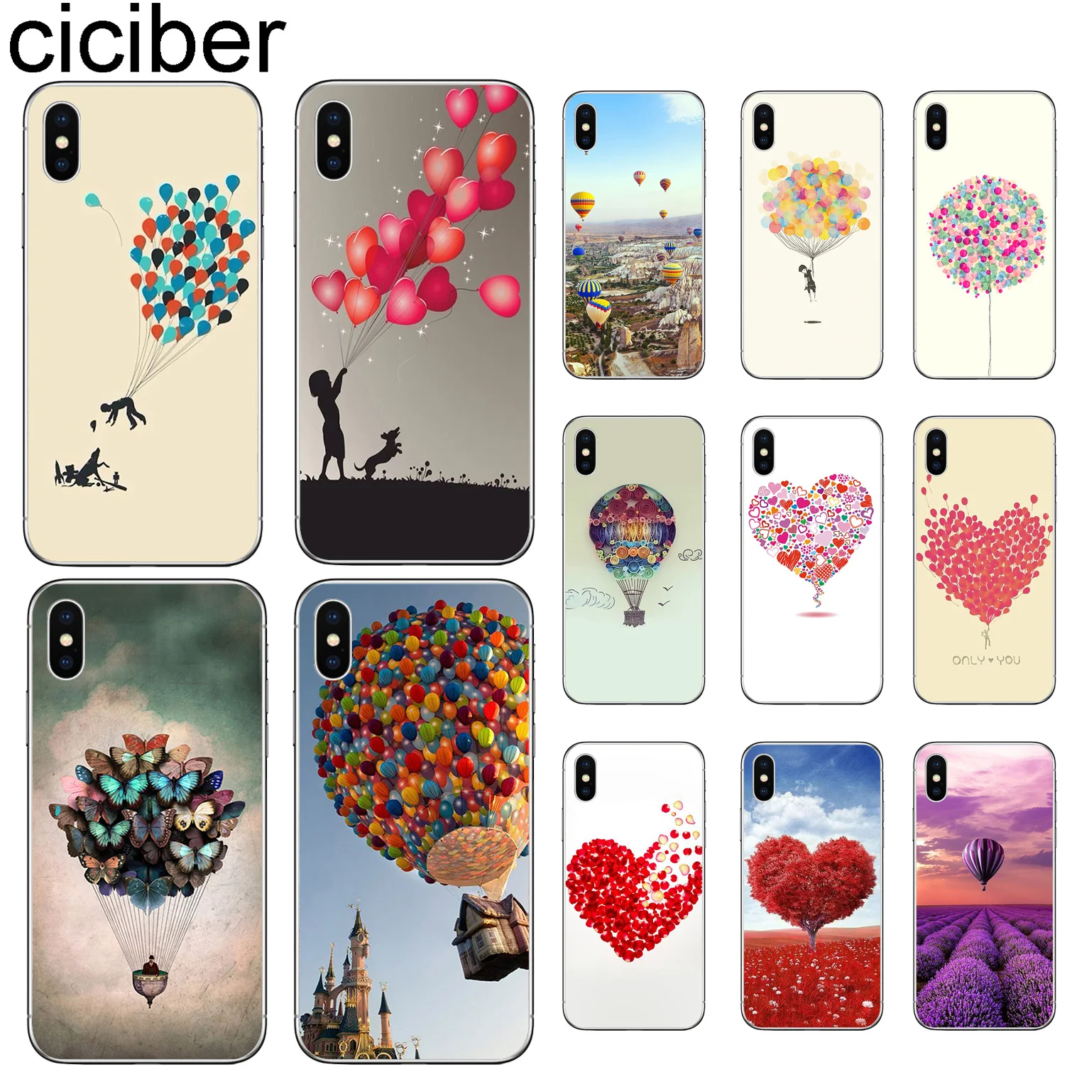 ciciber For Iphone 7 8 6 6S Plus 5S SE X XR XS MAX Soft silicone Cover for iphone 11 Pro Max Phone Cases Hot Air Balloon Coque
ciciber For Iphone 7 8 6 6S Plus 5S SE X XR XS MAX Soft silicone Cover for iphone 11 Pro Max Phone Cases Hot Air Balloon Coque