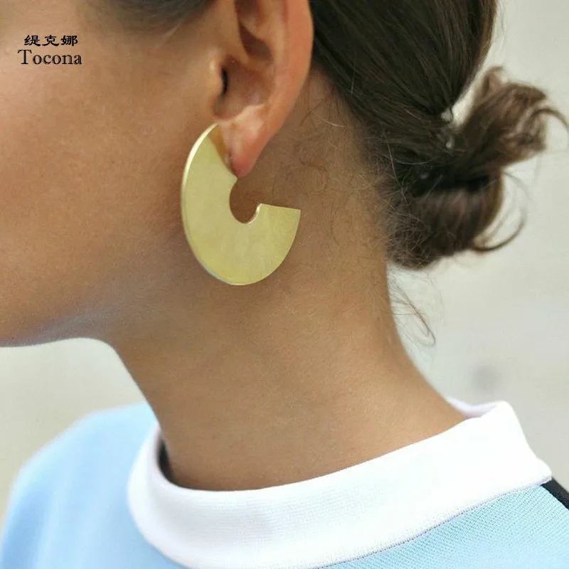 Tocona Vintage Geometric Semicircle Metal Earrings Punk Gold Silver Alloy Drop Dangle Earring Piercing Jewelry Brincos 6144
Tocona Vintage Geometric Semicircle Metal Earrings Punk Gold Silver Alloy Drop Dangle Earring Piercing Jewelry Brincos 6144