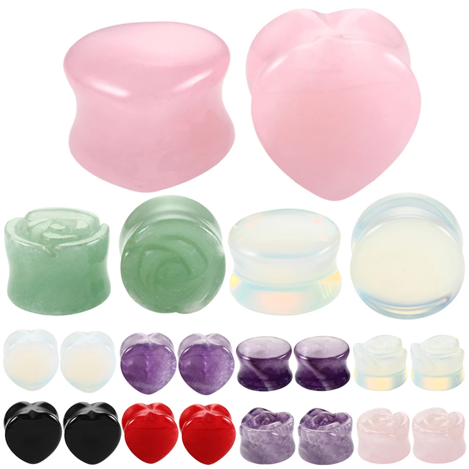 2PCS/Lot Stone Ear Plugs Gauges Earrings Women Men Ear Plug Flesh Tunnel Piercing Expander Ear Stretcher Body Piercing Jewelry
2PCS/Lot Stone Ear Plugs Gauges Earrings Women Men Ear Plug Flesh Tunnel Piercing Expander Ear Stretcher Body Piercing Jewelry