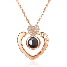 Dropshipping New Rose Gold Silver 100 Languages I Love You Projection Pendant Necklace Romantic Love Memory Wedding Necklace
Dropshipping New Rose Gold Silver 100 Languages I Love You Projection Pendant Necklace Romantic Love Memory Wedding Necklace