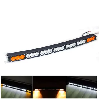 

Auto lamp White Amber double color Curved LED Light Bar 22 27 32 38 42 48 54 Inch 120W to 300W For 4x4 4WD offroad LED Light Bar