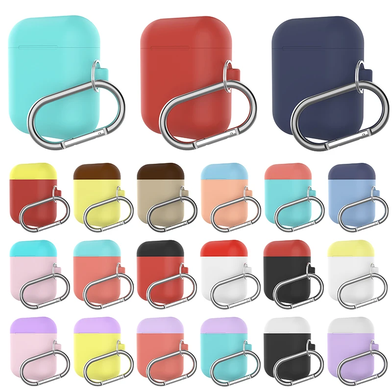 1PCS Silicone TPU Bluetooth Wireless Earphone Case Protective Cover Skin Accessories for iPhone Charging Box with Hooks
1PCS Silicone TPU Bluetooth Wireless Earphone Case Protective Cover Skin Accessories for iPhone Charging Box with Hooks