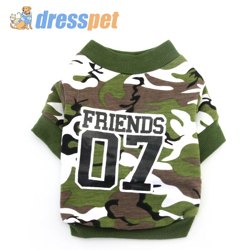 Pet Dog Shirt Summer Clothes Camouflage Army Green Thin Tshirt Vest For Small Medium Dogs XS-L Chihuahua pomeranian yorkshire
Pet Dog Shirt Summer Clothes Camouflage Army Green Thin Tshirt Vest For Small Medium Dogs XS-L Chihuahua pomeranian yorkshire