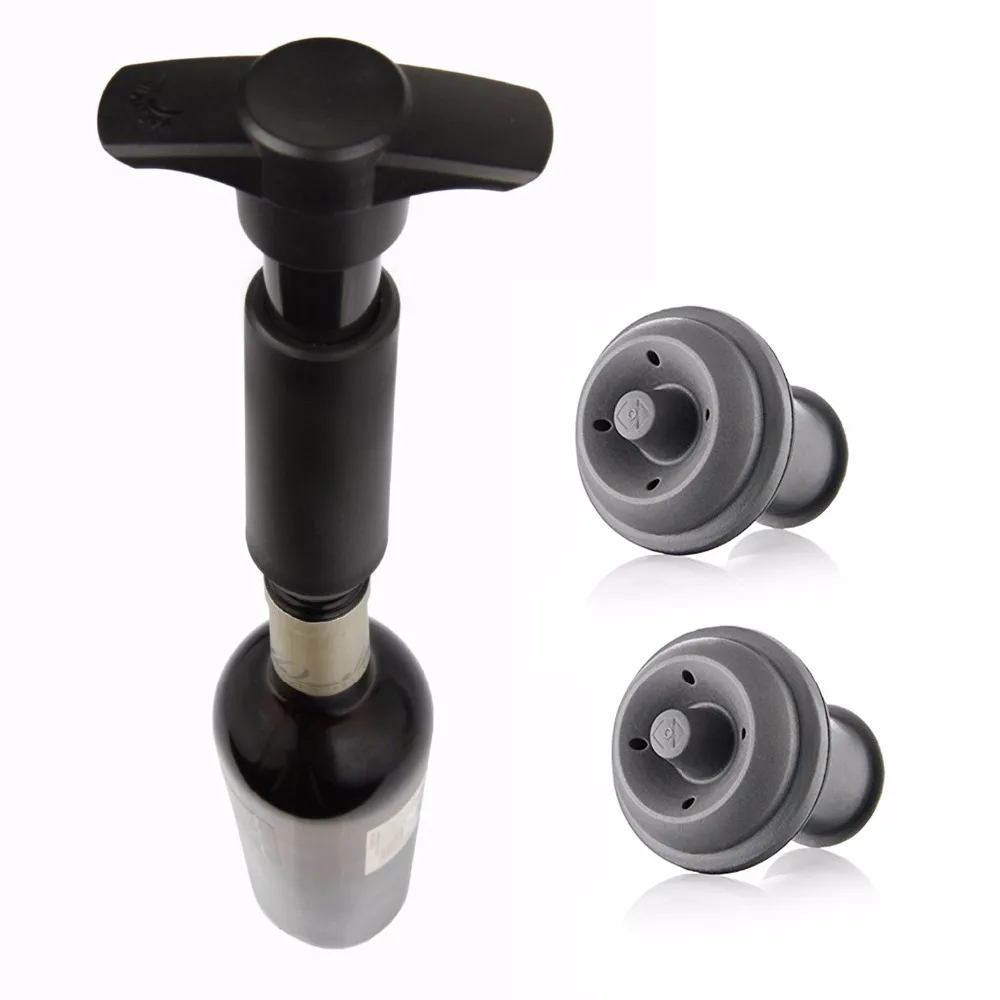 1 Set Wine Saver Vacuum Bottle Stopper Set 1 Pump+2 Caps Sealing Preserver Wine Drinks Bottle Hat Caps Silicone Wine Stoppers
1 Set Wine Saver Vacuum Bottle Stopper Set 1 Pump+2 Caps Sealing Preserver Wine Drinks Bottle Hat Caps Silicone Wine Stoppers