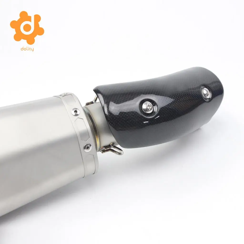 Motorcycle Exhaust Muffler Cover Carbon Fiber Protector Heat Shield Covers