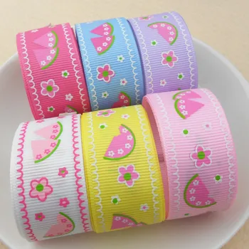 suoja 5y/lot 1" 25MM Fruit Watermelon Printed Grosgrain Ribbon Tape 5 Yards,DIY Handmade Hair Bows Materials,Gift Wrap
suoja 5y/lot 1" 25MM Fruit Watermelon Printed Grosgrain Ribbon Tape 5 Yards,DIY Handmade Hair Bows Materials,Gift Wrap