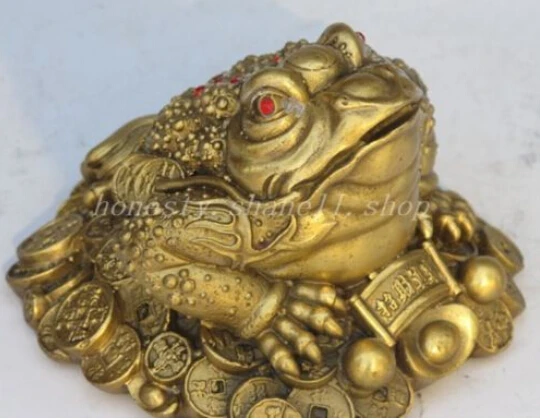 WBY 715+++bronze copper Wealth money Golden Toad frog beast statue Collectible Old Handwork copper Silver Bronze
WBY 715+++bronze copper Wealth money Golden Toad frog beast statue Collectible Old Handwork copper Silver Bronze