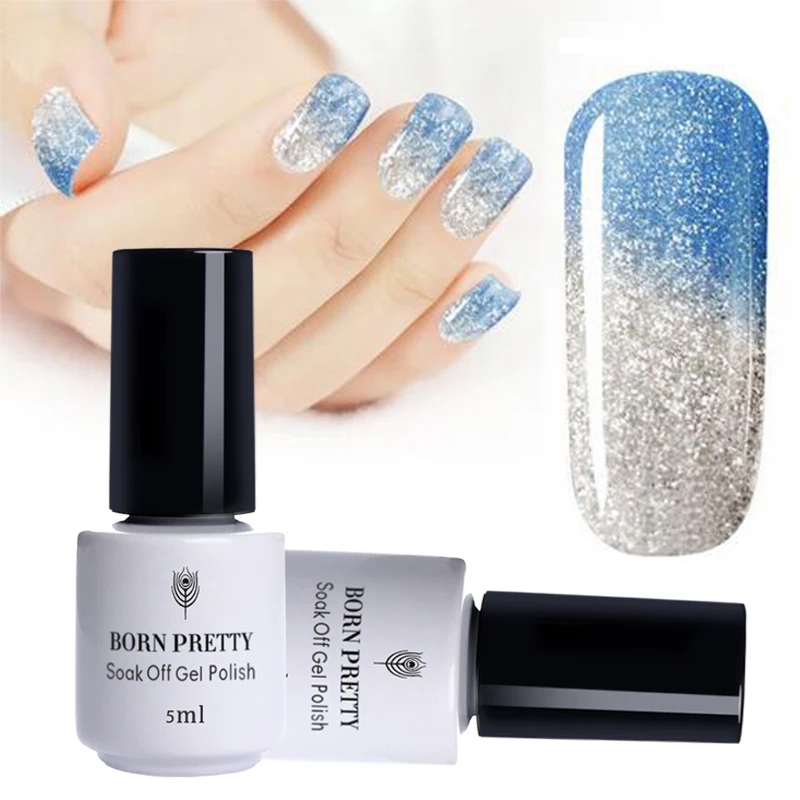 5ml BORN PRETTY Glitter Shimmer Nail Thermal Gel Polish Temperature Color Changing Soak Off UV Gel Lacquer Varnish for UV Lamp
5ml BORN PRETTY Glitter Shimmer Nail Thermal Gel Polish Temperature Color Changing Soak Off UV Gel Lacquer Varnish for UV Lamp