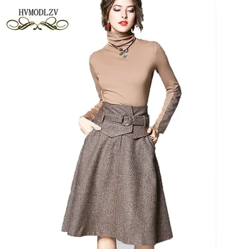 2018 New Spring Long sleeve Harajuku T shirt Plaid dress Two piece set Fashion plus size 2 piece set women Conjunto feminino 598 
2018 New Spring Long sleeve Harajuku T shirt Plaid dress Two piece set Fashion plus size 2 piece set women Conjunto feminino 598