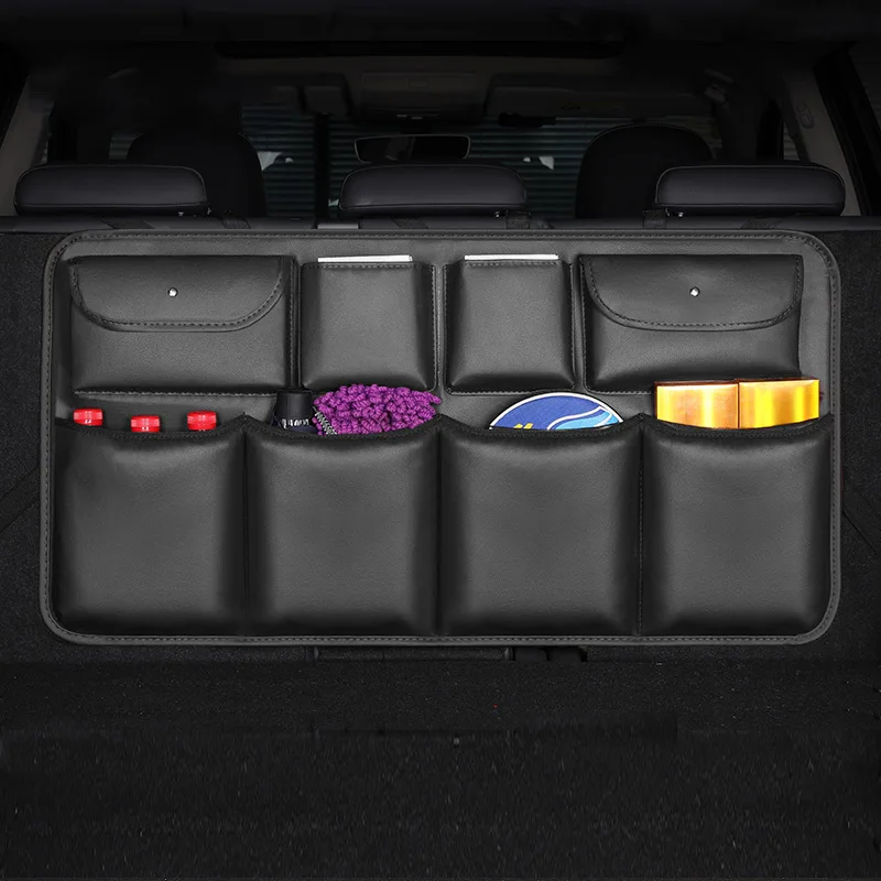 Universal Car Trunk Organizer Adjustable Backseat Storage Bag Net High Capacity Multi-use PU Auto mobile Seat Back Organizers
Universal Car Trunk Organizer Adjustable Backseat Storage Bag Net High Capacity Multi-use PU Auto mobile Seat Back Organizers
