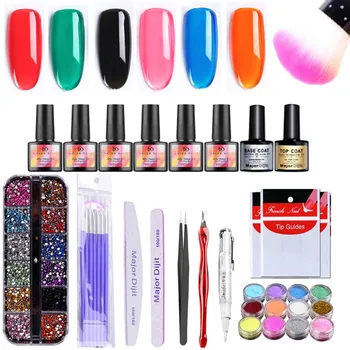 8 ml Geled Glass Candy Gel Nail Polish Set Summer Dipping powder Glitter Decoration Buffer Nail Brush French sticker Nail suit
8 ml Geled Glass Candy Gel Nail Polish Set Summer Dipping powder Glitter Decoration Buffer Nail Brush French sticker Nail suit