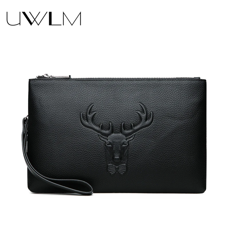Men Clutch Wallets Purse Men Handbags soft Leather Black Deer Print Handbag Fashion Business Envelope Bag Card Holder Phone Bag
Men Clutch Wallets Purse Men Handbags soft Leather Black Deer Print Handbag Fashion Business Envelope Bag Card Holder Phone Bag