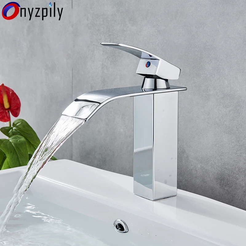 Waterfall Bathroom Chrome Basin Faucet Hot&Cold Water Mixer Single Handle Single Hole Mixer Sink Tap torneira para banheiro
Waterfall Bathroom Chrome Basin Faucet Hot&Cold Water Mixer Single Handle Single Hole Mixer Sink Tap torneira para banheiro