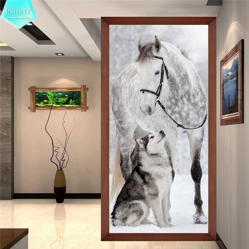 PSHINY 5D DIY Diamond embroidery sale Dogs and Horse animal Full drill Square rhinestones pictures Diamond Painting new arrivals
PSHINY 5D DIY Diamond embroidery sale Dogs and Horse animal Full drill Square rhinestones pictures Diamond Painting new arrivals