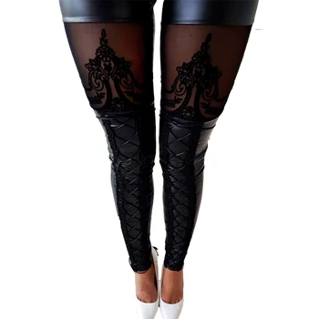 2019 Spring Summer Black Sexy Slim Bandage Lace Casual Pu Leather Pants High Waist Trousers Women
2019 Spring Summer Black Sexy Slim Bandage Lace Casual Pu Leather Pants High Waist Trousers Women