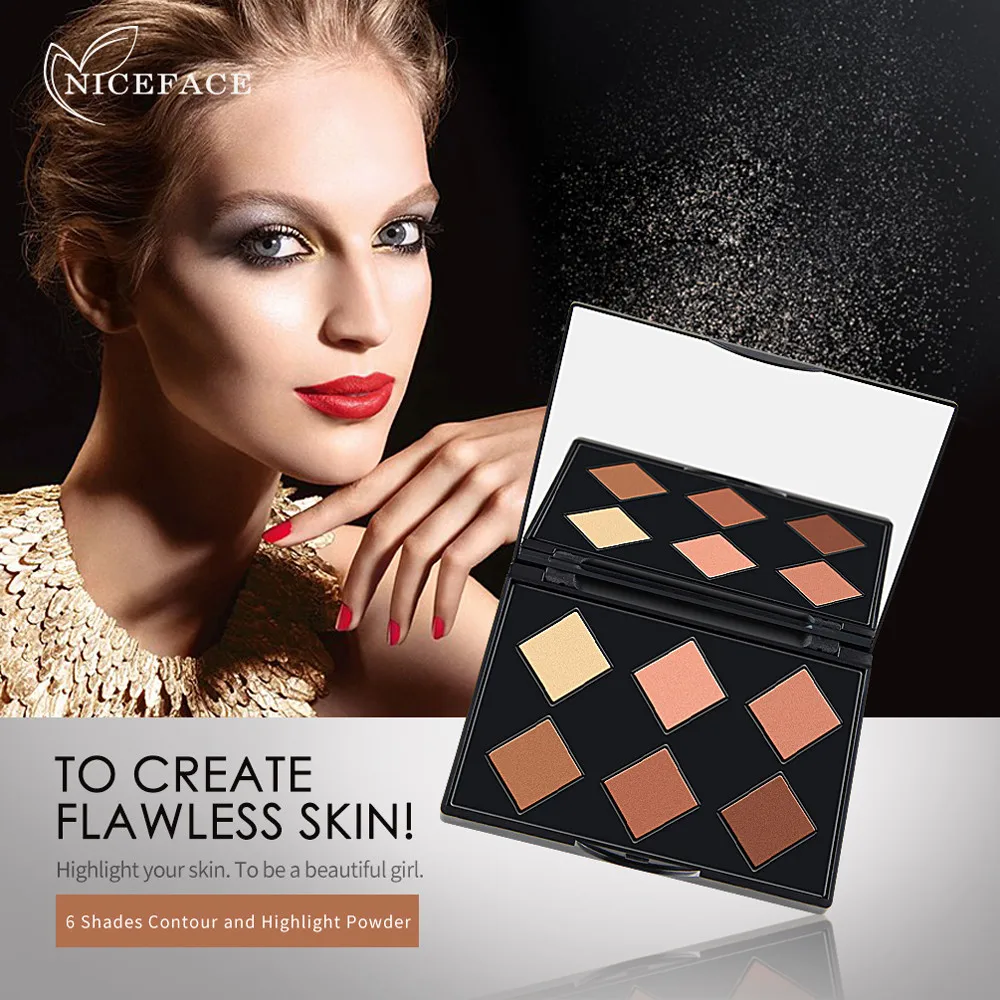6 Color Highlighter Face Powder Contour Kit Concealer Palette Bronzer Makeup Palette Contouring Highlighter Makeup Concealers
6 Color Highlighter Face Powder Contour Kit Concealer Palette Bronzer Makeup Palette Contouring Highlighter Makeup Concealers