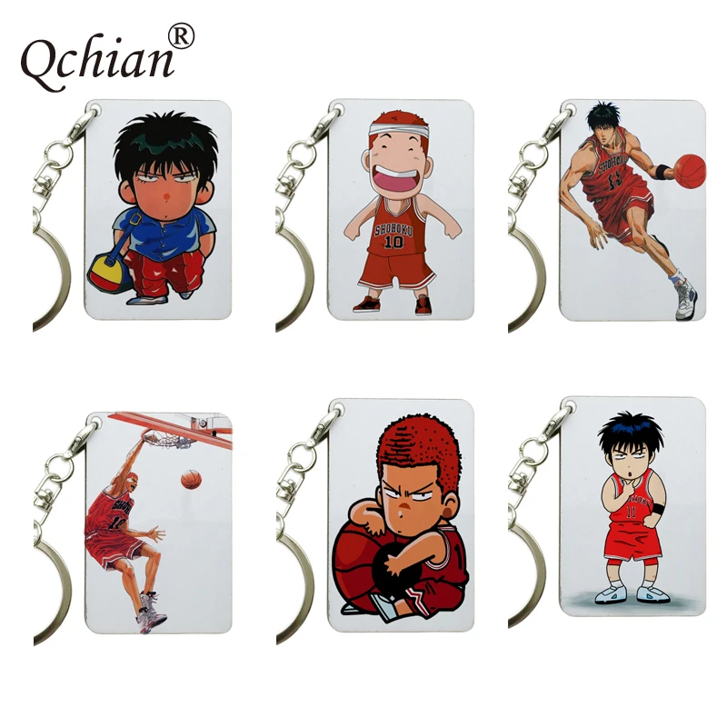 Halder SLAM DUNK Key Chains Hanamichi Sakuragi Rukawa Kaede haruko Akagi Takenori Pendant Keyring Cosplay surrounding
Halder SLAM DUNK Key Chains Hanamichi Sakuragi Rukawa Kaede haruko Akagi Takenori Pendant Keyring Cosplay surrounding