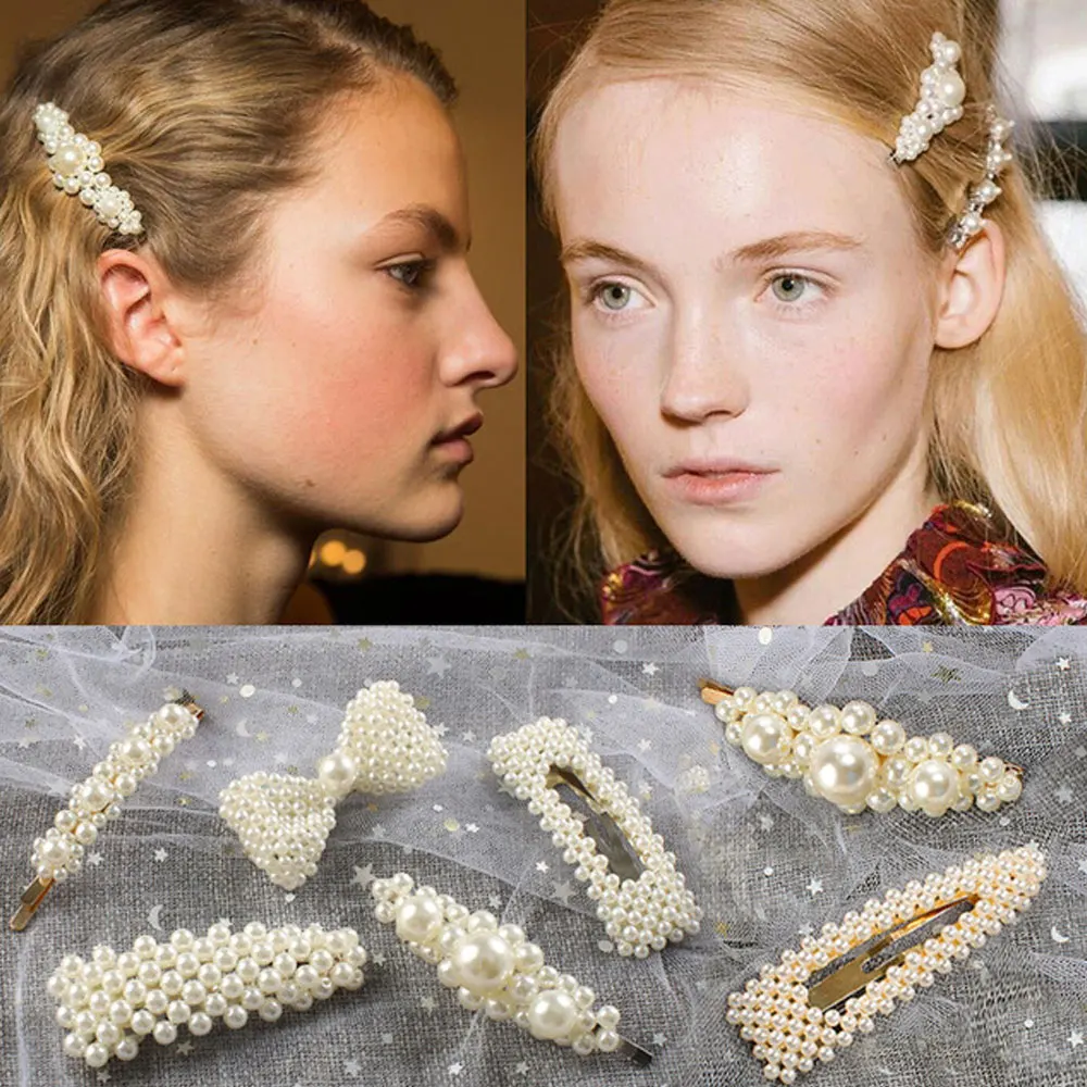 Korea Pearl Barrettes with Bowknot for Women Ladies Elegant Jewelry Hairgrips Valentine's Day Hair Pins Hair Accessories
Korea Pearl Barrettes with Bowknot for Women Ladies Elegant Jewelry Hairgrips Valentine's Day Hair Pins Hair Accessories