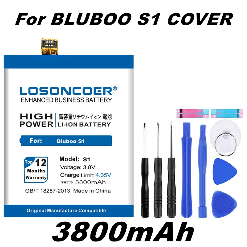 LOSONCOER S1 3800mAh Battery For BLUBOO S1 High Quality Battery ~In Stock +Tools
LOSONCOER S1 3800mAh Battery For BLUBOO S1 High Quality Battery ~In Stock +Tools