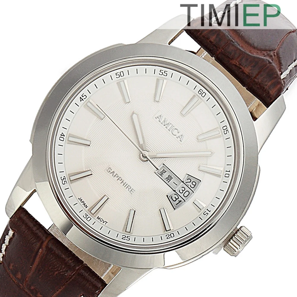 AMICA Luxury Brand New Fashion Mens Dress Watch Date Analog Watch Men Brown Leather Strap Top Sale
AMICA Luxury Brand New Fashion Mens Dress Watch Date Analog Watch Men Brown Leather Strap Top Sale