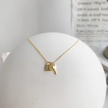Lasy's 100% Authentic 925 Sterling silver Golds LOVE Lock &Key pendant necklace Gift Fine Jewelry TLx370
Lasy's 100% Authentic 925 Sterling silver Golds LOVE Lock &Key pendant necklace Gift Fine Jewelry TLx370
