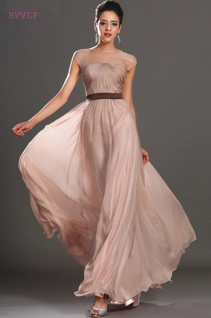 Elegant Evening Dresses 2019 A-line Cap Sleeves Chiffon Sash Long Formal Party Evening Gown Prom Dresses Robe De Soiree
Elegant Evening Dresses 2019 A-line Cap Sleeves Chiffon Sash Long Formal Party Evening Gown Prom Dresses Robe De Soiree