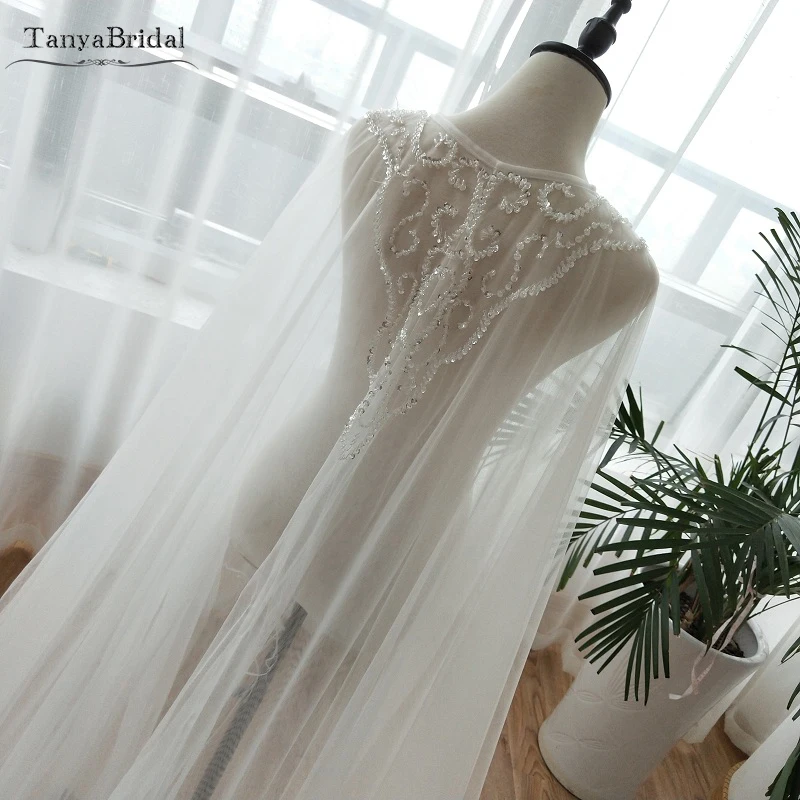 Two Layers Tulle Cape Beaded Tulle Fairy Wedding Shawls Elegant Women Formal Wrap Wedding Noivas Accessories DJ052
Two Layers Tulle Cape Beaded Tulle Fairy Wedding Shawls Elegant Women Formal Wrap Wedding Noivas Accessories DJ052