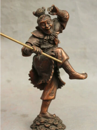 006511 9" China Pure Bronze Sun WuKong Handsome Monkey King Buddha Golden Cudgel Statue
006511 9" China Pure Bronze Sun WuKong Handsome Monkey King Buddha Golden Cudgel Statue