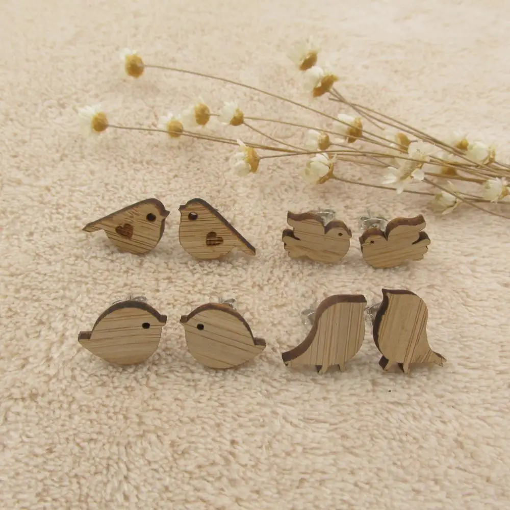 2018 Cute Bird Stud Earrings For Women Bamboo Wood Birds Post Earrings Fashion Jewelry
2018 Cute Bird Stud Earrings For Women Bamboo Wood Birds Post Earrings Fashion Jewelry