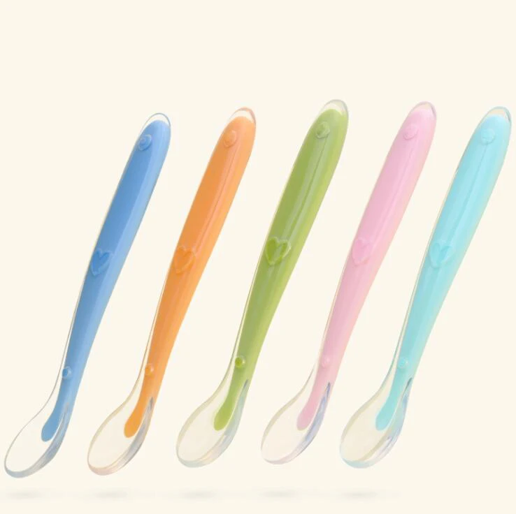 Baby Soft silicone Spoon Food Grade baby Feeding Spoons Safety Tableware Infant Learning Spoons for 4M-3Y baby
Baby Soft silicone Spoon Food Grade baby Feeding Spoons Safety Tableware Infant Learning Spoons for 4M-3Y baby