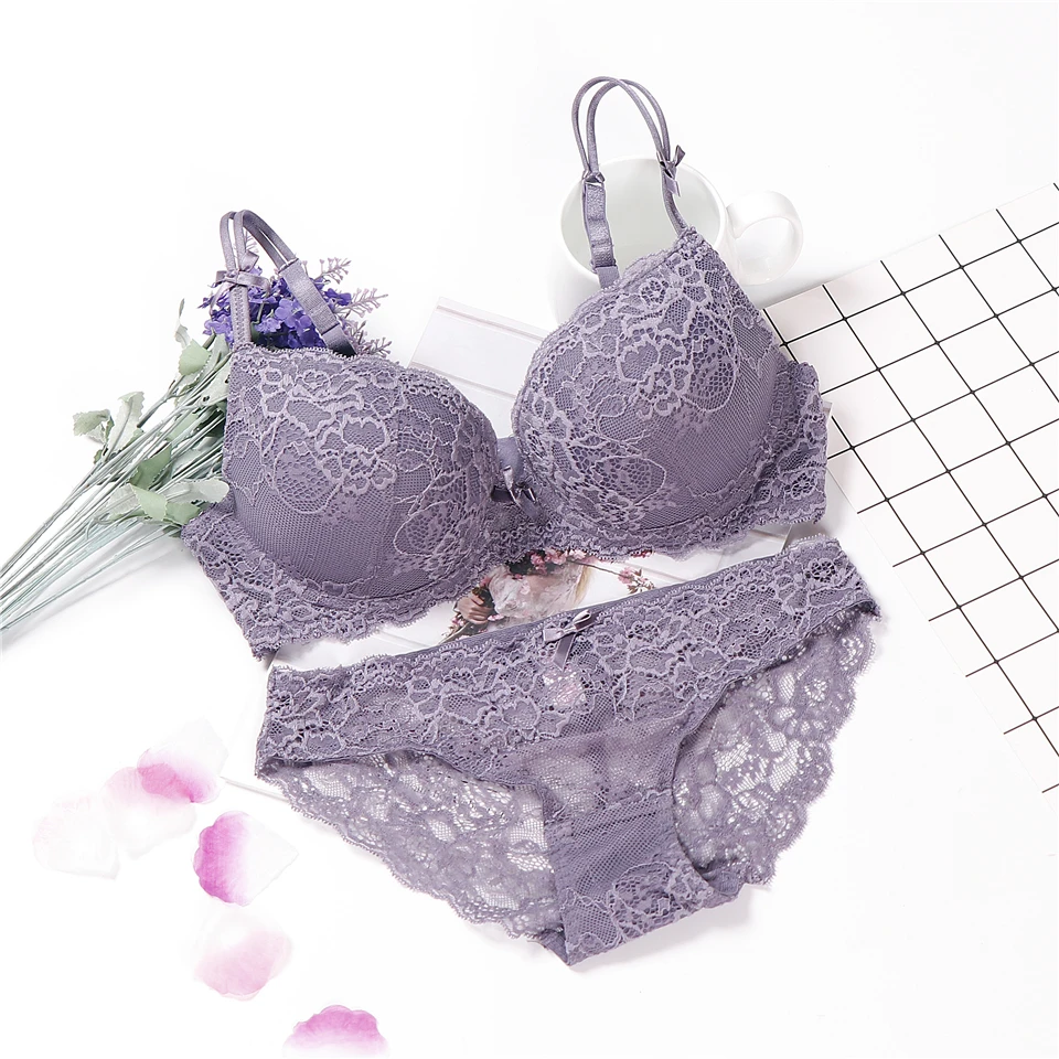 lingerie set push up underwear women lace bra brief sets sexy high quality bralette set black purple skin
lingerie set push up underwear women lace bra brief sets sexy high quality bralette set black purple skin