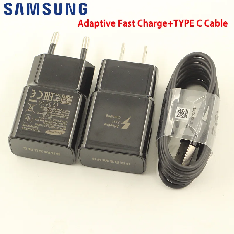 Original Samsung 9V/1.67A fast charger adapter+100cm TYPE C Cable for Galaxy S8 S9 Plus Note 8 9 A3 A5 A7 2017 A8 2018 A9 MINI
Original Samsung 9V/1.67A fast charger adapter+100cm TYPE C Cable for Galaxy S8 S9 Plus Note 8 9 A3 A5 A7 2017 A8 2018 A9 MINI