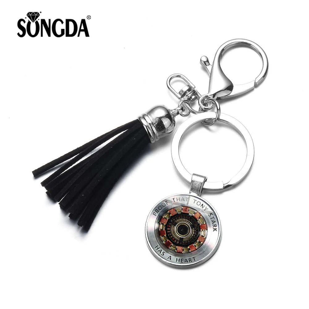 SONGDA Iron Man Arc Reactor A Generation Keychain Tony Stark Infinity Gauntlet Pattern Tassel Key Ring The Avengers 4 Peripheral
SONGDA Iron Man Arc Reactor A Generation Keychain Tony Stark Infinity Gauntlet Pattern Tassel Key Ring The Avengers 4 Peripheral
