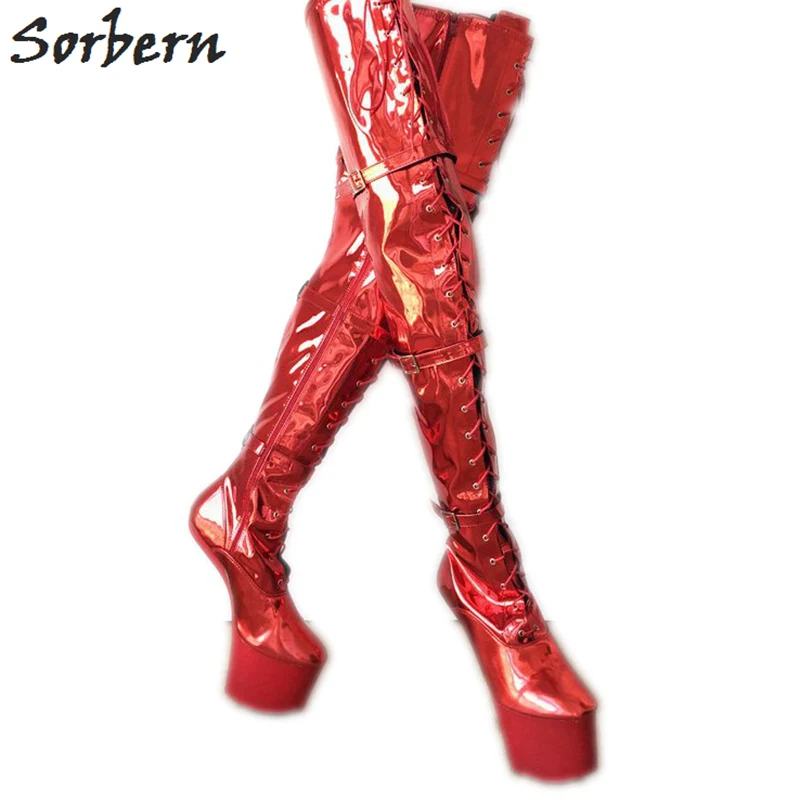 Sorbern Clear Pvc Transparent Sexy Slippers Women Clear Heels Platform Shoes Slides Women Open Toe Custom Colors Mules Stilettos