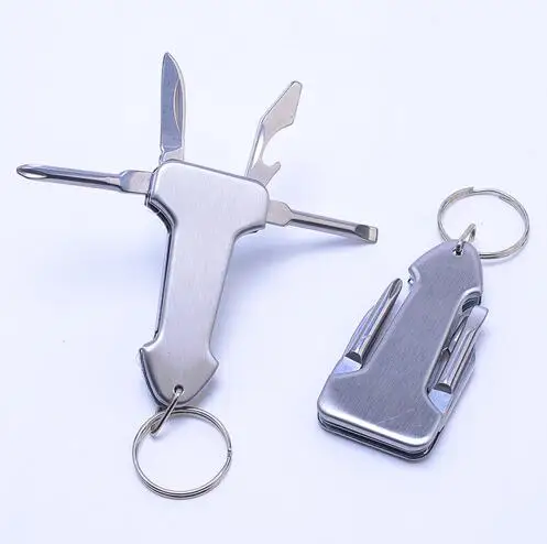 50pcs/lot Multifunction Keyring Outdoor Equipment Bushcraft Screwdriver Pocket Knife Opener Survival Camp EDC multitool Keychain
50pcs/lot Multifunction Keyring Outdoor Equipment Bushcraft Screwdriver Pocket Knife Opener Survival Camp EDC multitool Keychain