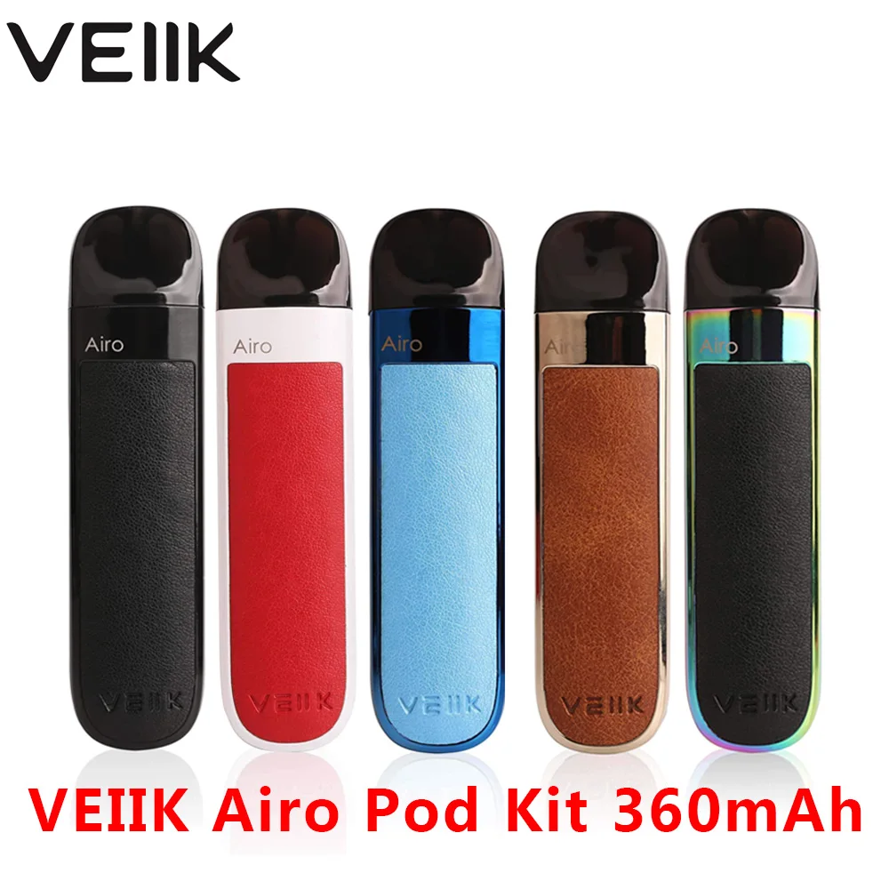E Cigarette Pod Kit VEIIK Airo Pod Starter Vape kit with 360mAh Built-in Battery & 2ml Refillable Tank VS Justfog q16/minifit
E Cigarette Pod Kit VEIIK Airo Pod Starter Vape kit with 360mAh Built-in Battery & 2ml Refillable Tank VS Justfog q16/minifit