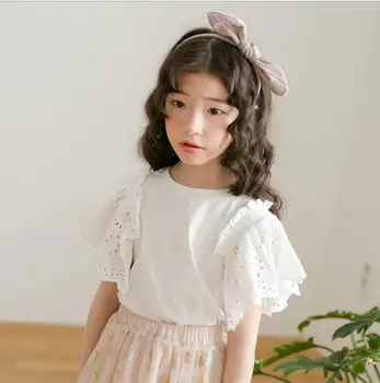 2019 Korean style girls ruffles t-shirt short sleeve cotton fashion girls top 4-9t B780
2019 Korean style girls ruffles t-shirt short sleeve cotton fashion girls top 4-9t B780