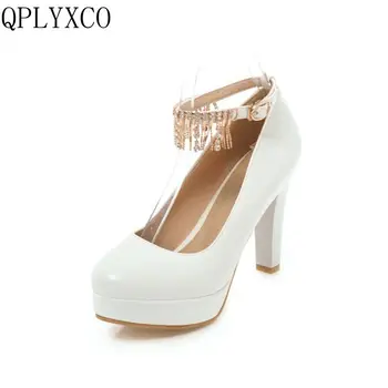 QPLYXCO New Big Size 31-47 High Heels Shoes Woman Round Toe Pumps Thin Heel Office Ladies Party Wedding Footwear women shoes 1-5
QPLYXCO New Big Size 31-47 High Heels Shoes Woman Round Toe Pumps Thin Heel Office Ladies Party Wedding Footwear women shoes 1-5