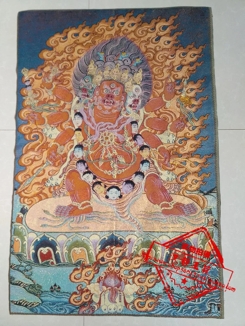 36 inch Tibet Silk embroidery Nepal Hayagriva Buddha Tangka Thangka Paintings family wall decorated the mural
36 inch Tibet Silk embroidery Nepal Hayagriva Buddha Tangka Thangka Paintings family wall decorated the mural