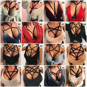Body Harness Lingerie Belt Crop Tops Caged Harness Bra Black Sexy Hollow Out Elastic Adjust Strap Bra Dance Rave Wear for Women
Body Harness Lingerie Belt Crop Tops Caged Harness Bra Black Sexy Hollow Out Elastic Adjust Strap Bra Dance Rave Wear for Women