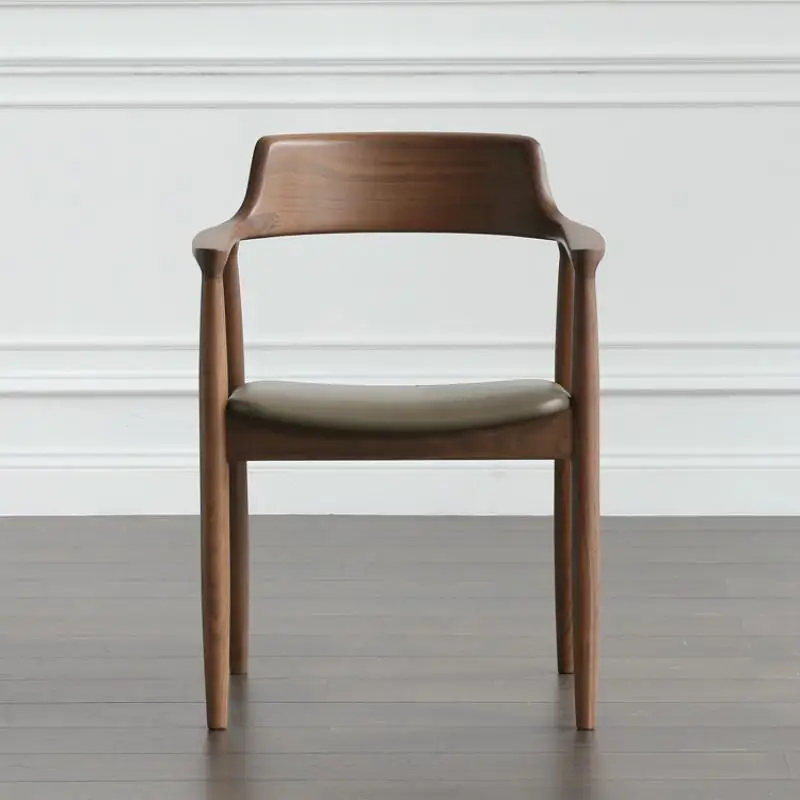 Nordic solid wood dining chair luxury presidential chair tea room restaurant meeting to discuss chair backrest armrest chair
Nordic solid wood dining chair luxury presidential chair tea room restaurant meeting to discuss chair backrest armrest chair