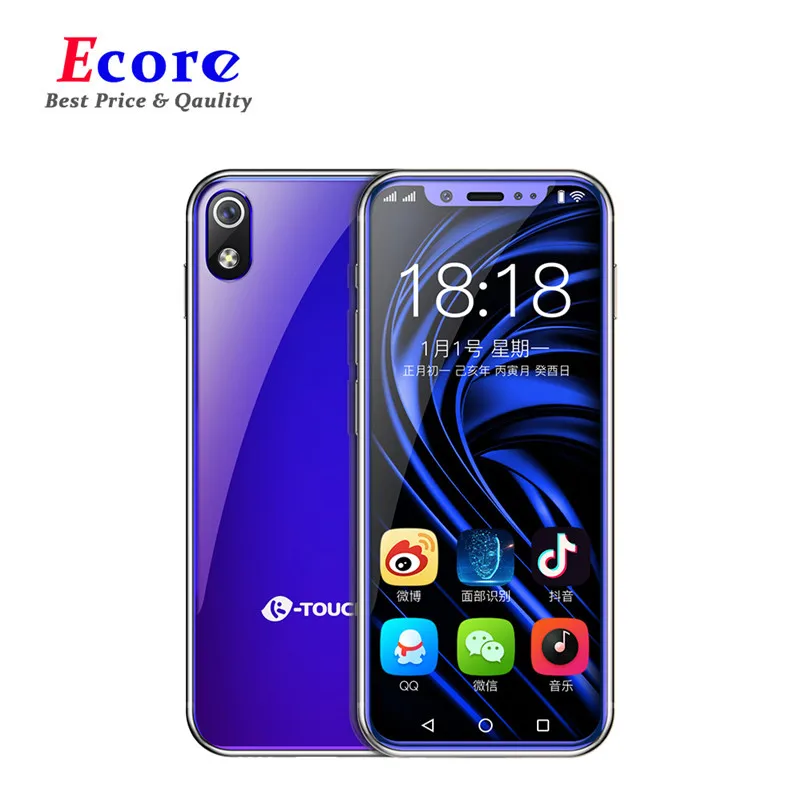 Super Mini 4G SmartPhone K-TOUCH i9 Face ID Metal Frame Android 8.1 2000mAh Telefone WiFi Dual SIM Student Android Mobile Phone
Super Mini 4G SmartPhone K-TOUCH i9 Face ID Metal Frame Android 8.1 2000mAh Telefone WiFi Dual SIM Student Android Mobile Phone