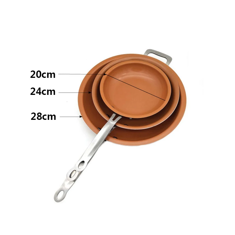 20cm24cm28cm Smokeless Non-stick Copper Red Frying Pan Ceramic Induction Frying Pan Oven And Dishwasher Safe Universal
20cm24cm28cm Smokeless Non-stick Copper Red Frying Pan Ceramic Induction Frying Pan Oven And Dishwasher Safe Universal