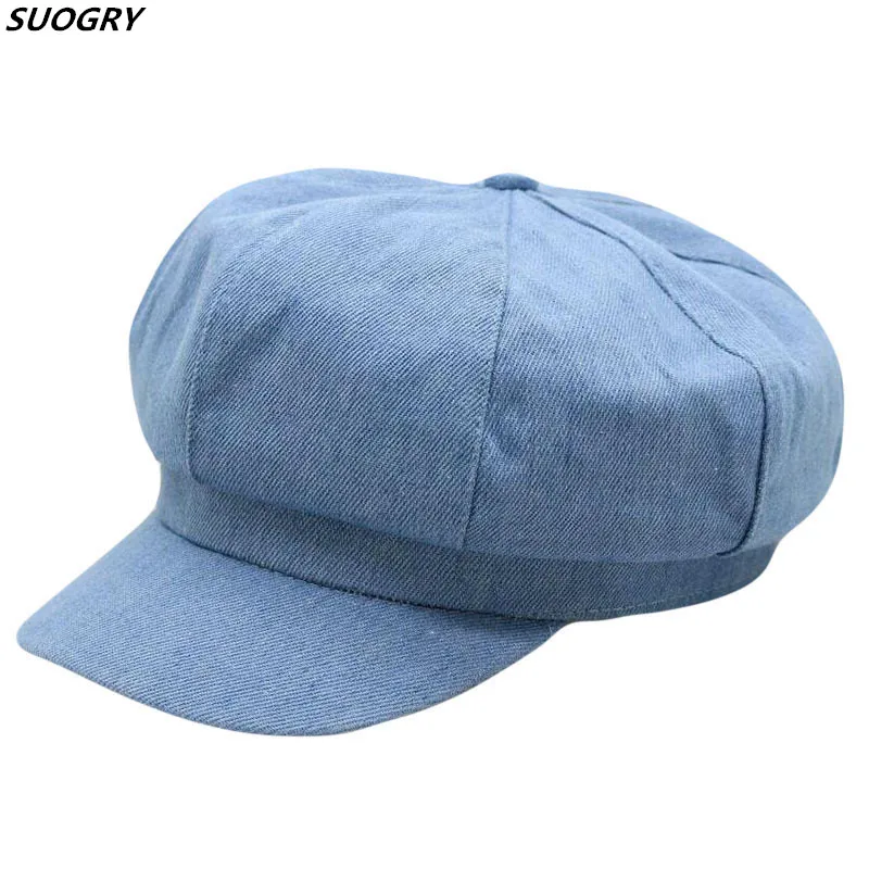Unisex Denim Newsboy Cap Autumn Cowboy Hat Women Male Vintage Octagonal Cabbie Driver Cap Flat Top Korean Painter Hats For Women
Unisex Denim Newsboy Cap Autumn Cowboy Hat Women Male Vintage Octagonal Cabbie Driver Cap Flat Top Korean Painter Hats For Women
