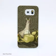 2979G Sidecar Llama Print Hard Transparent Case Cover for Galaxy S3 S4 S5 & Mini S6 S7 & edge