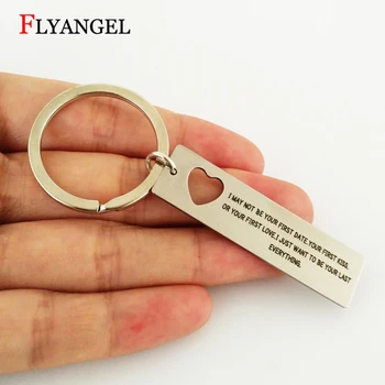 New Couple Heart Key Chain Engraved I Want To Be Your Last Everything Keychains Jewelry Boyfriend Girlfriend Gift Keyring
New Couple Heart Key Chain Engraved I Want To Be Your Last Everything Keychains Jewelry Boyfriend Girlfriend Gift Keyring