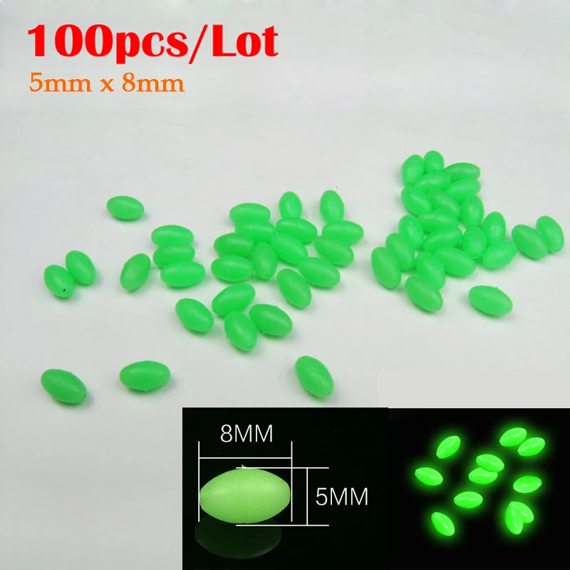 100pcs/lot 5mm x 8mm Luminous Beads Artificial Carp Fish Fishing Bait Lure Beads Fishing Tackle Box Accessories
100pcs/lot 5mm x 8mm Luminous Beads Artificial Carp Fish Fishing Bait Lure Beads Fishing Tackle Box Accessories